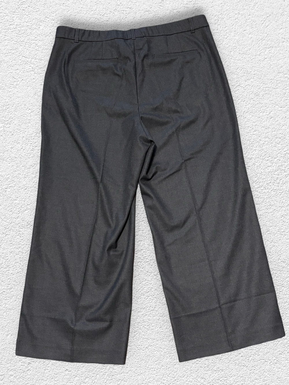 NWT J.Jill Wide Leg Stylish Cropped Dress Pants - Dark Charcoal  14 - Picture 2 of 5